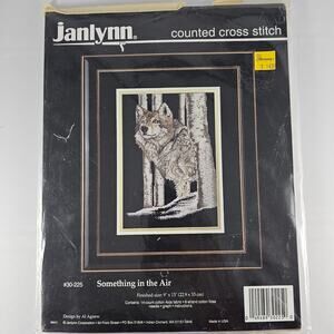 Janlynn Counted Cross Stitch Kit 30-225 Wolf Something in the Air